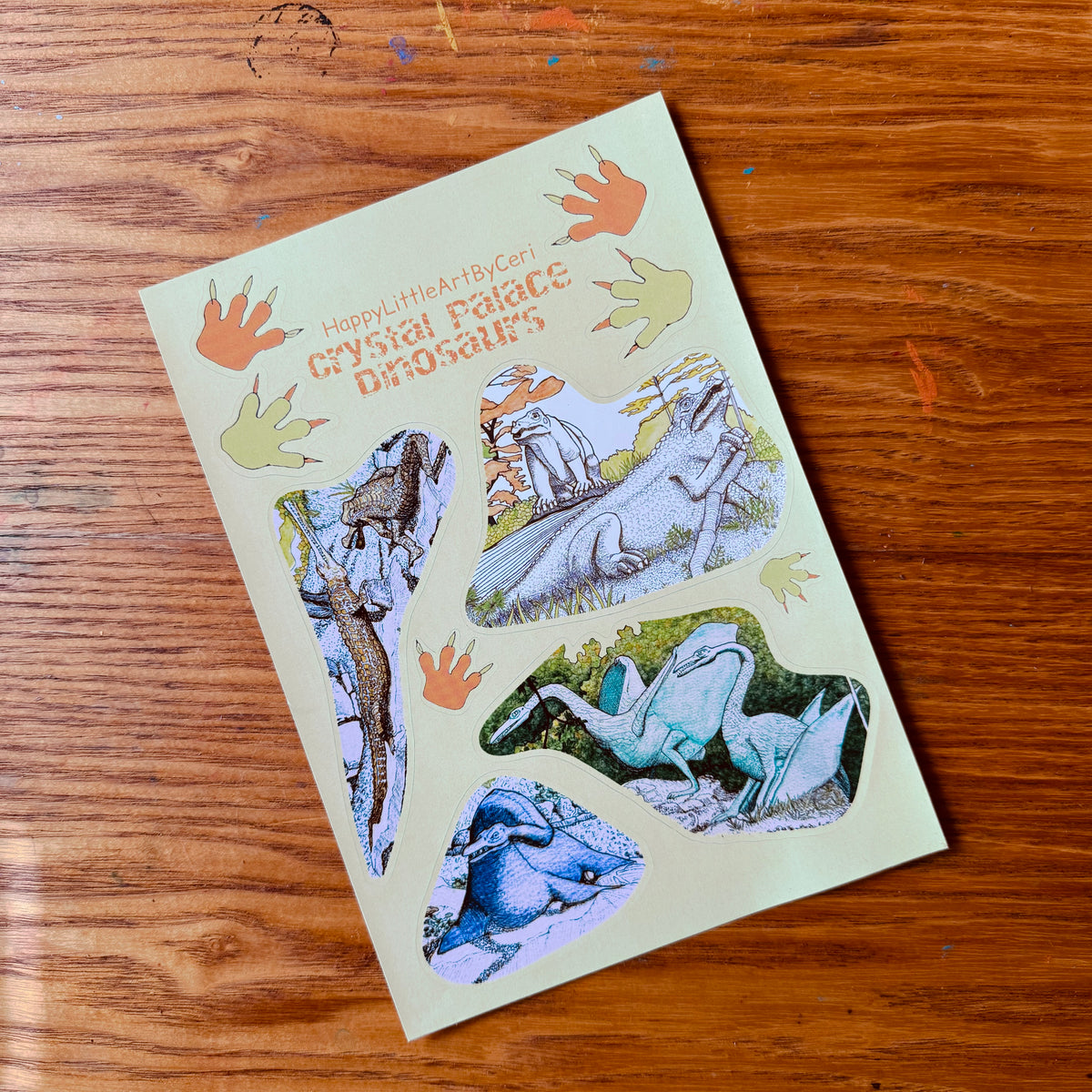 Crystal Palace dinosaur stickers