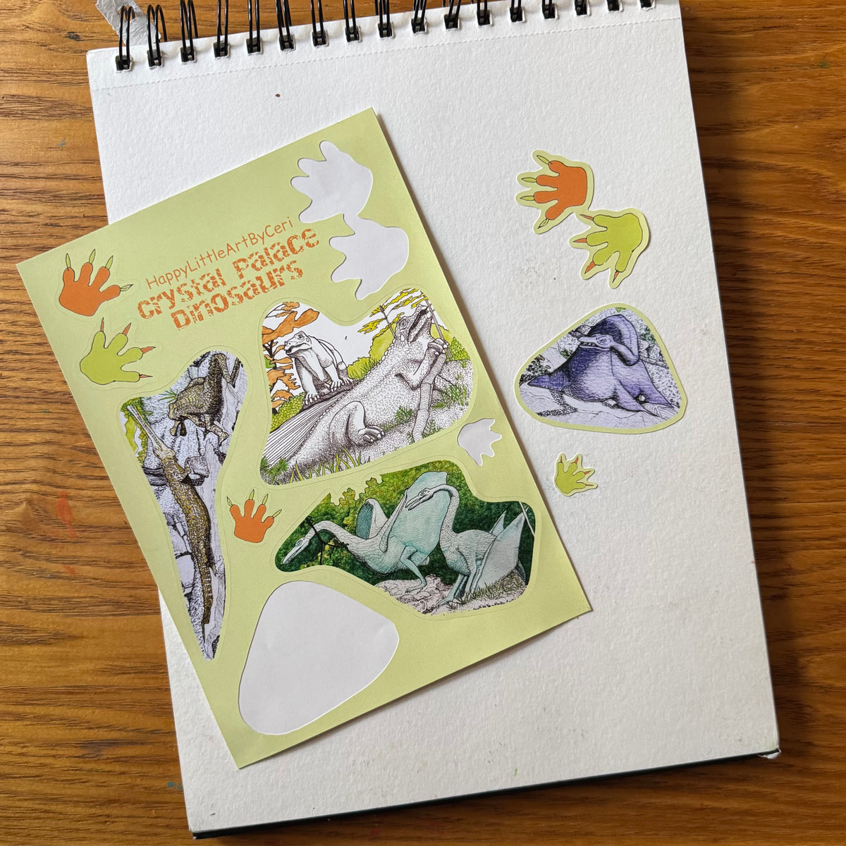 Crystal Palace dinosaur stickers