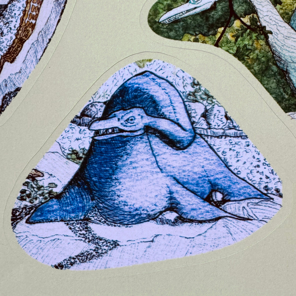 Crystal Palace dinosaur stickers